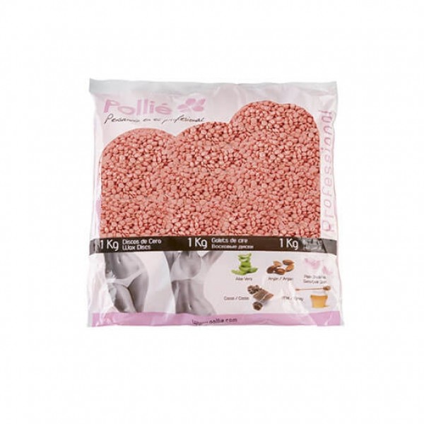 BOLSA PERLAS CERA ROSA 1KG POLLIE